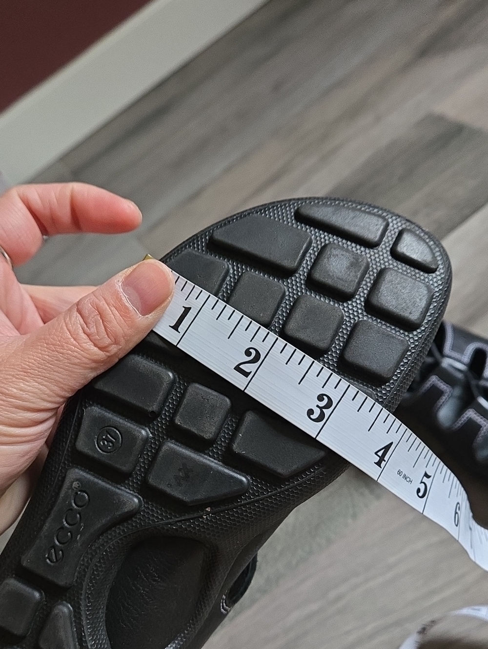 ECCO Black Sporty Lace-Up Slingback Comfort Sandals Leather Outdoor Walking - Picture 14 of 14